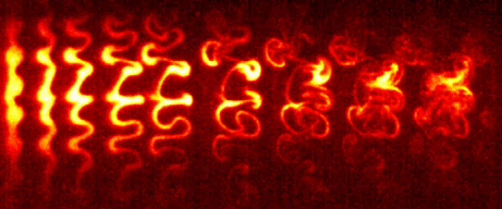 Evolution of a 
shock-accelerated gas curtain